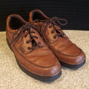Brown Leather Oxfords Comfortably Gel  Men Shoe Size 11